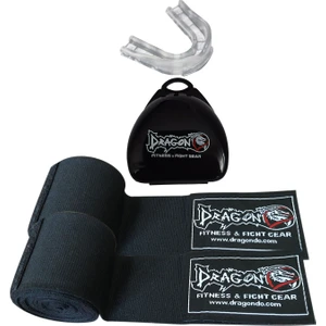 Boks Bandajı Elastik Bandaj (Çift) ve Dragon Dişlik 2'li Set