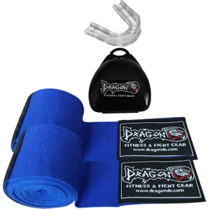 Boks Bandajı Elastik Bandaj (Çift) ve Dragon Dişlik 2'li Set