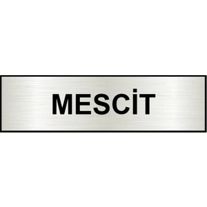 Orse Reklam Mescit Ofis Kapı Yönlendirme Levhası 26X7CM Yapışkanlı