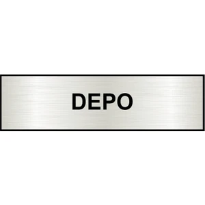 Orse Reklam Depo Ofis Kapı Yönlendirme Levhası 26X7CM Yapışkanlı