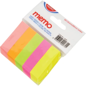 Memo 12060 Yapışkanlı Film Index 50 x 15 mm 20 Yaprak x 5 Adet - Karışık Renk