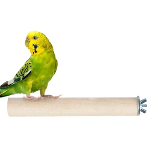 Ağaç Tünek Kuş Papağan Tüneği Yuvarlak Boy 15 cm Çap 2 cm Kayın Ağacı