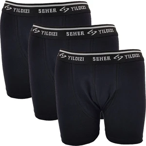 Seher Yıldızı Elastan Erkek 6'lı Paket Likralı Boxer 00060