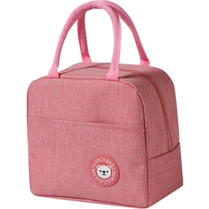 SunniMix Öğle Yemeği Çantası Soğutma Yağı ile Cepli Iş Seyahat Çocuklar Için Kırmızı (Yurt Dışından)