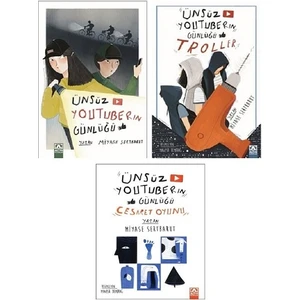 Ünsüz Youtuberın Günlüğü  / Troller -Ünsüz Youtuberın Günlüğü Cesaret Oyunu - 3 Kitap Set - Miyase Sertbarut