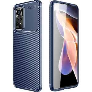 Redmi 11 Pro Için Karbon Fiber Tpu Kılıf - Mavi (Yurt Dışından)