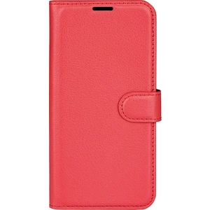 Xiaomi Redmi Not 11 Pro Litchi Doku Çevirme Pu Kılıf Kırmızı (Yurt Dışından)