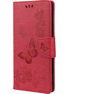 Kelebek Kabartmalı Kılıf Xiaomi Redmi Not 11 Pro Kırmızı (Yurt Dışından)