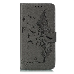 Tüy Desen Telefon Kılıfı Xiaomi Redmi Notu 11 Pro Gri Için (Yurt Dışından)
