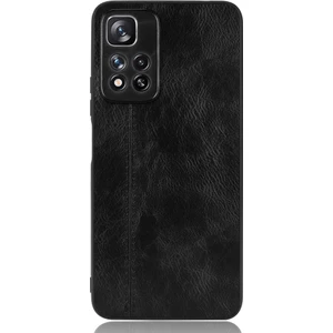 Dikiş Inek Telefon Kılıfı Xiaomi Redmi Notu 11 Pro Siyah Için (Yurt Dışından)