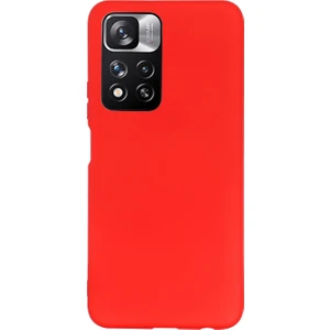 Xiaomi Redmi Notu Için Sıvı Silikon Kılıf 11 Pro Kırmızı (Yurt Dışından)