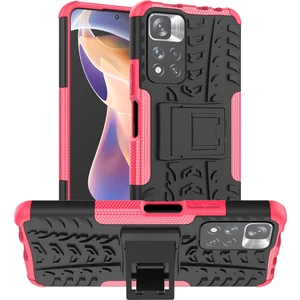 Lastik Dokusu Tpu + Pc Kılıf Xiaomi Redmi Not 11 Pro Kırmızı (Yurt Dışından)