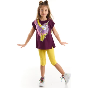 MSHB&G Unicone Kız Çocuk T-shirt Tayt Takım
