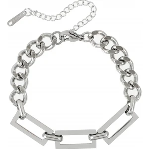 Çelik Zincir Bileklik Üçlü Dikdörtgen Model