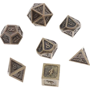7 Polyhedral Zar Bronz Dragon Scale Zindanlar ve Dragons Rpg Oyunları (Yurt Dışından)