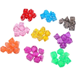 63X 1.6 cm Polyhedral Zar D20 D12 D10 D8 D6 D4 Masa Roleplaying Oyun Oyuncaklar (Yurt Dışından)