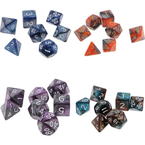 28 Adet Iki Renkler Polyhedral Dice D & D Dnd Rpg Mtg Masa Oyunu Masaüstü (Yurt Dışından)