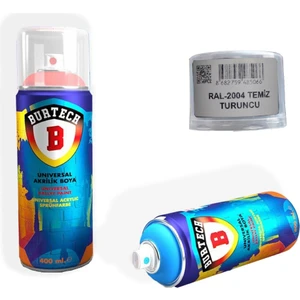 Üniversal 400 ml RAL-2004 Temiz Turuncu Sprey Boya