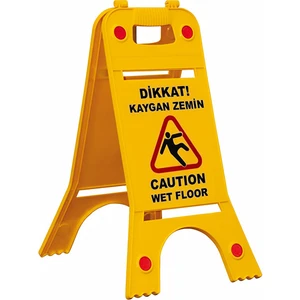 Portatif Uyarı ve Reklam Levhası Dikkat Kaygan Zemin
