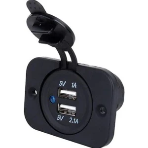 Tekne ve Karavan Çiftli Usb Paneli 12V