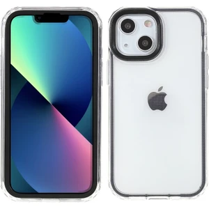 Apple iPhone 13 Için Pc + Tpu Düşmeye Dayanıklı Koruyucu Telefon Kılıfı - Siyah (Yurt Dışından)