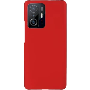Xiaomi 11T/11T Pro Için Sert Plastik Telefon Kılıfı - Kırmızı (Yurt Dışından)