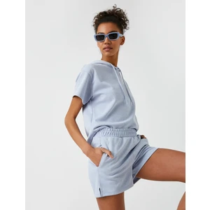 Kadın Beli Lastikli Şort