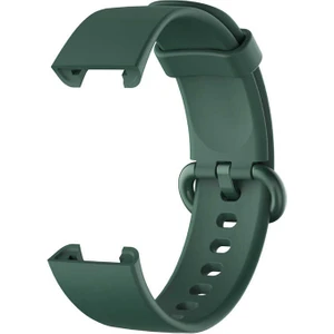 Xiaomi Redmi Watch 2 Lite Kordon Kançalı Model Uyumlu Silikon Koyu Yeşil