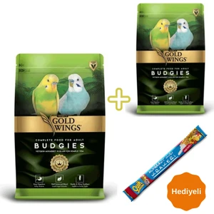 Gold Wings Premium Muhabbet Yemi 2 Kg+ Quik Meyveli Muhabbet Krakeri Hediyeli