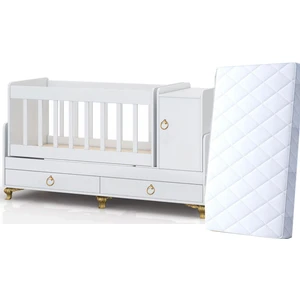 By Golden Dolaplı Büyüyen Beşik Yatak Hediyeli