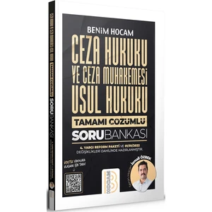 Benim Hocam Yayınları  KPSS A Grubu Ceza Hukuku ve Ceza Muhakemesi Usul Hukuku Tamamı Çözümlü Soru Bankası