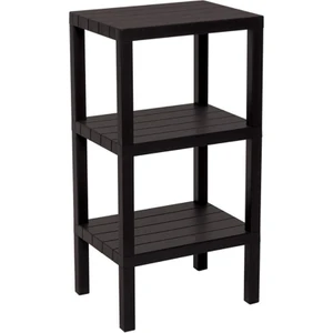 Trend Maison Dekoratif  Plastik Çok Amaçlı Banyo Düzenleyici-Saksılık-Kitaplık-Çiçeklik 3 Katlı Siyah