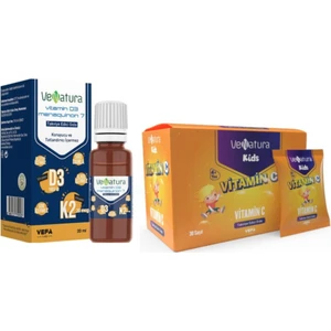 Venatura Kids Vitamin C 30 Saşe+Venatura D3 K2 Damla 20 ml