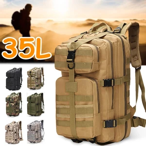 35L Su Geçirmez Sırt Çantası Erkekler Taktik Omuz Çantası Açık Seyahat Kamp Yürüyüş Tırmanma Çantası (Yurt Dışından)