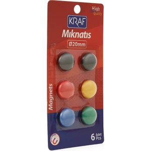 502G Mıknatıs 2cm Blisterli 6'lı Paket