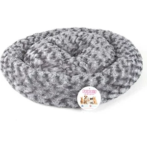 Pet Pretty Petpretty Kedi ve Köpek Simit Yatak Peluş Gri 55X55 cm