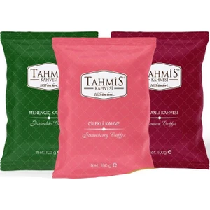 Menengiç Osmanlı Dağ Çilekli Aromalı Türk Kahvesi Seti 3'lü 100 gr