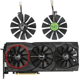 Asusrog-Strıx-Rtx 2060 2070-O8G-GAMING RTX2060 Rtx 2070 87mm3 vida 4 Pin Fan