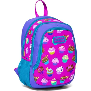 Coral High Kids Pembe Lavanta Üç Bölmeli Okul Sırt Çantası 23388