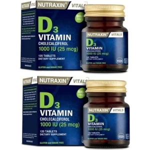 D3 Vitamini 120 Tablet - D3 1000 Iu X2 Adet