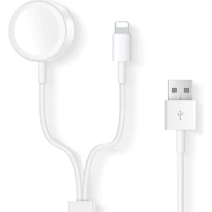 Apple Watch Uyumlu Se 40 mm 2in1 Manyetik Şarj Aygıtı + Lightning USB Kablo