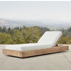 Kara Kalem Ahşap Karakalem Ahşap Tekerlekli Şezlong