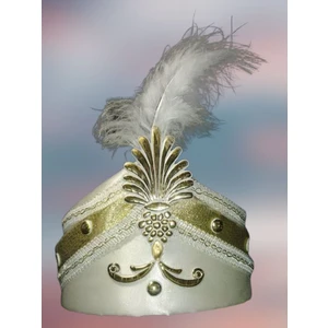 Sünnet Şapkası Krem Gold