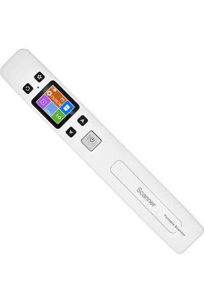 Top Geek 1050DPI LCD Ekran Taşınabilir Belge Tarayıcı -Beyaz (Yurt Dışından)