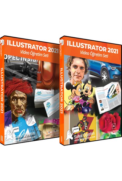 Sanal Öğretim Adobe Illustrator 2021 Video Ders Eğitim Seti