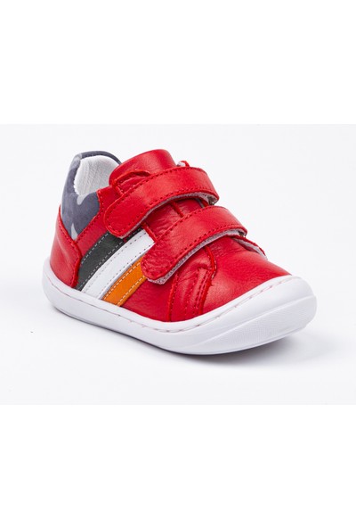 Wstark Kiz Bebek Erkek Bebek Kırmızı Deri Ilk Adım Spor Ayakkabı