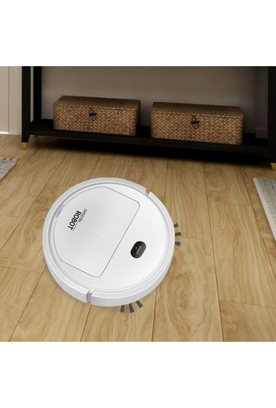 SunniMix Süpürme Robot Sessiz Çalışma Fırça ile Çalışma Güçlü Emme Temizlik Makinesi 3 1 Beyaz (Yurt Dışından)