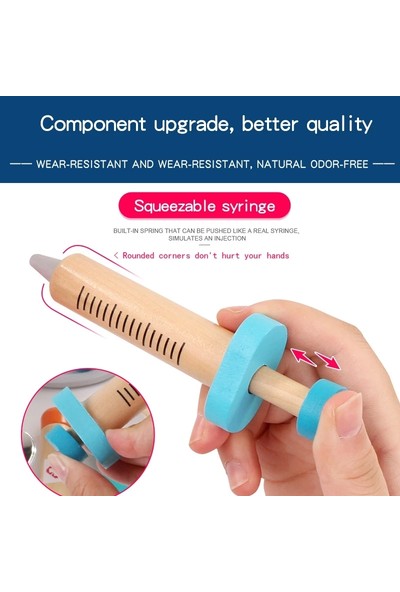 Liveasy Ahşap Kutulu Doktor Oyuncakları - Çok Renkli (Yurt Dışından)