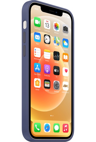 Abk Fashion Apple iPhone 12 Pro Max Lansman Kılıf Logolu Silikon Kılıf - Lacivert
