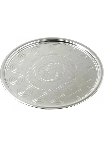 40 cm Yuvarlak Çelik Tepsi